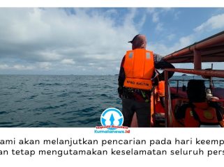 Tim SAR Gabungan memperluas area pencarian nelayan hilang, Hasriarto (37), di Perairan Muara Berau, Muara Badak, Kutai Kartanegara, pada hari ketiga operasi, Minggu (19/7/2026). Foto: Basarnas Kaltm.