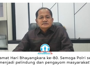 Wakil Ketua I DPRD Kota Samarinda Rusdi menyampaikan ucapan selamat Hari Bhayangkara ke-80 kepada jajaran Polri serta berharap institusi kepolisian terus meningkatkan profesionalisme, pelayanan, dan kepercayaan masyarakat. Foto: Yana Ashari.