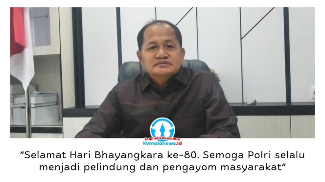 
 Wakil Ketua I DPRD Kota Samarinda Rusdi menyampaikan ucapan selamat Hari Bhayangkara ke-80 kepada jajaran Polri serta berharap institusi kepolisian terus meningkatkan profesionalisme, pelayanan, dan kepercayaan masyarakat. Foto: Yana Ashari.