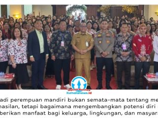 Wakil Wali Kota Balikpapan, Dr. Ir. H. Bagus Susetyo, M.M., menghadiri kegiatan Jumpa Wanita Terpuji (WATER) Se-Kalimantan 2026 yang diselenggarakan Departemen Kaum Wanita Daerah Gereja Sidang-Sidang Jemaat Allah Kalimantan Timur di Hotel Grand Tiga Mustika, Balikpapan, Rabu (1/7/2026). Foto: M Hilmansyah.