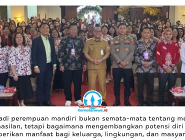 Wakil Wali Kota Balikpapan, Dr. Ir. H. Bagus Susetyo, M.M., menghadiri kegiatan Jumpa Wanita Terpuji (WATER) Se-Kalimantan 2026 yang diselenggarakan Departemen Kaum Wanita Daerah Gereja Sidang-Sidang Jemaat Allah Kalimantan Timur di Hotel Grand Tiga Mustika, Balikpapan, Rabu (1/7/2026). Foto: M Hilmansyah.