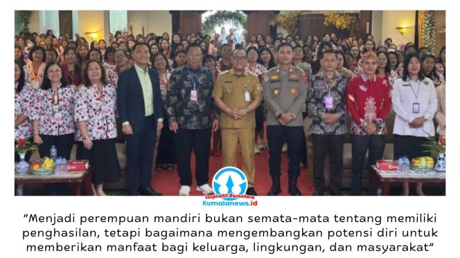 
 Wakil Wali Kota Balikpapan, Dr. Ir. H. Bagus Susetyo, M.M., menghadiri kegiatan Jumpa Wanita Terpuji (WATER) Se-Kalimantan 2026 yang diselenggarakan Departemen Kaum Wanita Daerah Gereja Sidang-Sidang Jemaat Allah Kalimantan Timur di Hotel Grand Tiga Mustika, Balikpapan, Rabu (1/7/2026). Foto: M Hilmansyah.