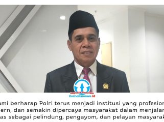 Ketua DPRD Kota Samarinda, H. Helmi Abdullah, SE, MM, menyampaikan ucapan Selamat Hari Bhayangkara ke-80 Tahun 2026 kepada seluruh jajaran Polri, khususnya Polresta Samarinda, sebagai bentuk apresiasi atas dedikasi dalam menjaga keamanan, ketertiban, dan melayani masyarakat. Foto: Yana Ashari.