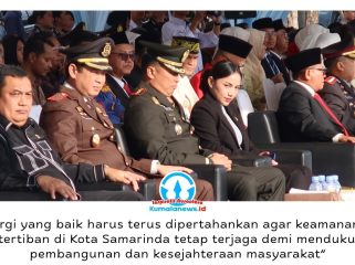 Wakil Ketua DPRD Kota Samarinda, Celni Pita Sari, menghadiri Upacara Parade dan Syukuran Hari Bhayangkara ke-80 Tahun 2026 di Lapangan Parkir GOR Segiri Samarinda, Rabu (1/7/2026). Kehadirannya sebagai bentuk dukungan DPRD terhadap peran Polri dalam menjaga keamanan, ketertiban, dan melayani masyarakat.
