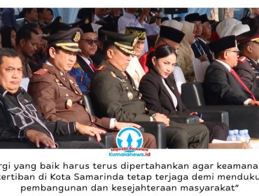 Wakil Ketua DPRD Kota Samarinda, Celni Pita Sari, menghadiri Upacara Parade dan Syukuran Hari Bhayangkara ke-80 Tahun 2026 di Lapangan Parkir GOR Segiri Samarinda, Rabu (1/7/2026). Kehadirannya sebagai bentuk dukungan DPRD terhadap peran Polri dalam menjaga keamanan, ketertiban, dan melayani masyarakat.