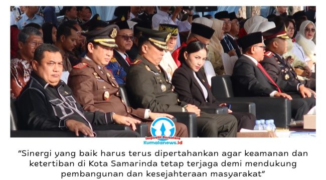 Wakil Ketua DPRD Kota Samarinda, Celni Pita Sari, menghadiri Upacara Parade dan Syukuran Hari Bhayangkara ke-80 Tahun 2026 di Lapangan Parkir GOR Segiri Samarinda, Rabu (1/7/2026). Kehadirannya sebagai bentuk dukungan DPRD terhadap peran Polri dalam menjaga keamanan, ketertiban, dan melayani masyarakat.