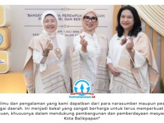 Ketua Tim Penggerak PKK Kota Balikpapan, Hj Nurlena Rahmad Mas'ud, SE. (tengah), mengikuti Ladies Program dalam rangka Rakernas XVIII APEKSI 2026 bersama para istri wali kota se-Indonesia di Medan, Rabu (1/7/2026).