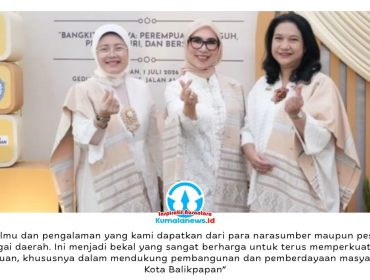 Ketua Tim Penggerak PKK Kota Balikpapan, Hj Nurlena Rahmad Mas'ud, SE. (tengah), mengikuti Ladies Program dalam rangka Rakernas XVIII APEKSI 2026 bersama para istri wali kota se-Indonesia di Medan, Rabu (1/7/2026).