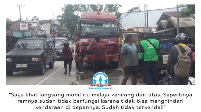 
 Petugas mengevakuasi kendaraan yang terlibat kecelakaan beruntun antara truk tangki pengangkut bahan bakar dan sejumlah sepeda motor di Jalan Projakal, Kelurahan Graha Indah, Balikpapan Utara, Kamis (2/7/2026). Foto: M Hilmansyah.