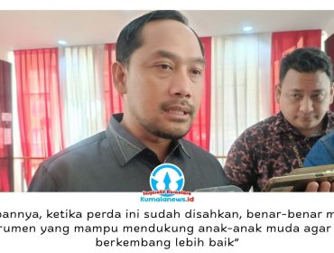 Wakil Ketua Bapemperda DPRD Kota Samarinda, Abdul Rohim, menyampaikan Raperda Kepemudaan disiapkan sebagai payung hukum untuk memperkuat pembinaan, pengembangan, dan pemberdayaan generasi muda di Kota Samarinda. Foto: Yana Ashari.