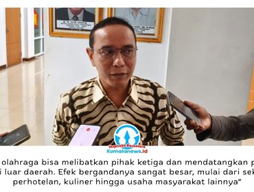 Ketua Komisi IV DPRD Kota Samarinda, Mohammad Novan Syahronny Pasie, mendorong optimalisasi pengelolaan aset olahraga oleh Disporapar guna meningkatkan Pendapatan Asli Daerah (PAD). Foto: Yana Ashari.