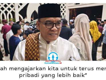 Wakil Wali Kota Balikpapan, Dr. Ir. H. Bagus Susetyo, M.M., menyebut peringatan Tahun Baru Islam menjadi momentum untuk introspeksi diri, memperkuat keimanan, serta memperkokoh persatuan dan keharmonisan di tengah keberagaman. Foto: M Hilmansyah.