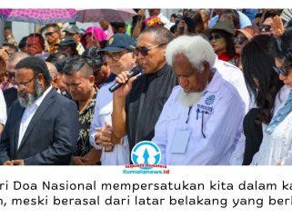 Puncak penutupan Hari Doa Nasional (HDN) V Tahun 2026 yang digelar Forum Umat Kristiani Indonesia (FUKRI) berlangsung khidmat di Kawasan Inti Pusat Pemerintahan (KIPP) Nusantara, Minggu (5/7/2026). Foto: Humas Otorita Ibu Kota Nusantara.