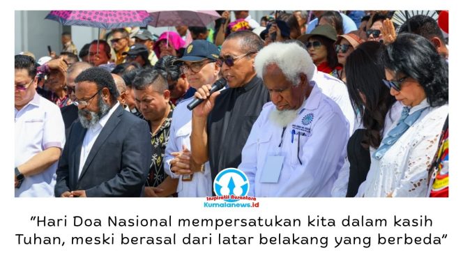 
 Puncak penutupan Hari Doa Nasional (HDN) V Tahun 2026 yang digelar Forum Umat Kristiani Indonesia (FUKRI) berlangsung khidmat di Kawasan Inti Pusat Pemerintahan (KIPP) Nusantara, Minggu (5/7/2026). Foto: Humas Otorita Ibu Kota Nusantara.