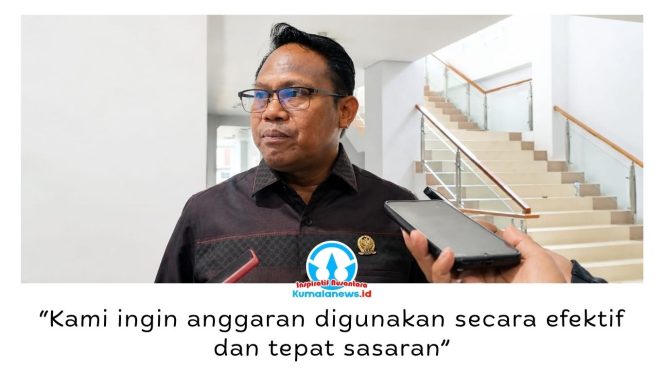 
 Ketua Komisi I DPRD Kota Samarinda, Samri Shaputra, menjelaskan evaluasi difokuskan pada realisasi penyerapan anggaran OPD mitra kerja sebagai dasar penyusunan APBD Tahun 2027 yang lebih efektif dan berdampak bagi masyarakat. Foto: Yana Ashari.