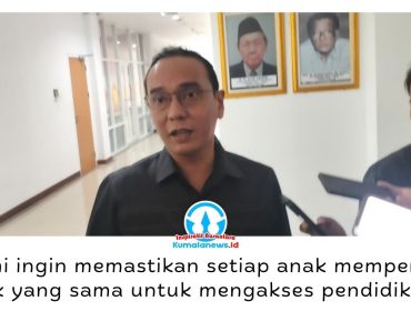 Ketua Komisi IV DPRD Kota Samarinda, Mohammad Novan Syahronny Pasie, memberikan keterangan usai hearing bersama Disdikbud Kota Samarinda terkait evaluasi program Tahun Anggaran 2026 dan pembahasan rencana kegiatan Tahun Anggaran 2027. Foto: Yana Ashari.