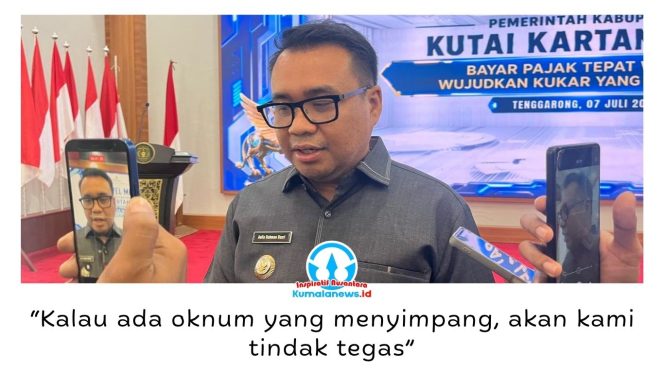 
 Bupati Kutai Kartanegara, Aulia Rahman Basri, menegaskan Pemkab Kukar tetap melanjutkan program perlengkapan sekolah gratis bagi peserta didik baru jenjang SD dan SMP pada tahun ajaran 2026/2027 sebagai upaya meringankan beban orang tua dan mendukung pemerataan pendidikan. Foto: Fairuzzabady.