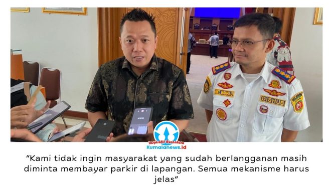 
 Ketua Komisi III DPRD Kota Samarinda, Deni Hakim Anwar, menyampaikan hasil rapat dengar pendapat bersama Dinas Perhubungan terkait evaluasi kinerja Tahun Anggaran 2026 dan pembahasan program kerja 2027 di DPRD Kota Samarinda, Kamis (9/7/2026). Foto: Yana Ashari.