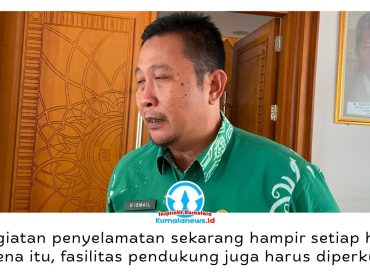 Sekretaris Disdamkar Kota Samarinda, Ismail, berharap Pemerintah Kota dan DPRD mendukung pemenuhan sarana operasional, termasuk peremajaan mobil tangga yang telah berusia sekitar 24 tahun. Foto: Yana Ashari.