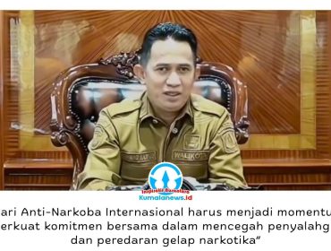 Wali Kota Balikpapan, Rahmad Mas'ud, menegaskan penyalahgunaan narkoba merupakan ancaman serius bagi kualitas sumber daya manusia dan masa depan generasi bangsa. Foto: M Hilmansyah.