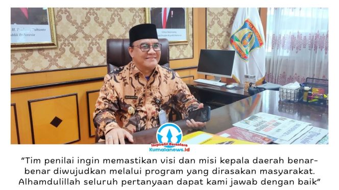 
 Wakil Wali Kota Balikpapan, Bagus Susetyo, menyampaikan optimisme Pemkot Balikpapan meraih Penghargaan Pembangunan Daerah (PPD) 2026 tingkat nasional usai lolos ke lima besar nominasi kabupaten/kota terbaik di Indonesia. Foto: M Hilmansyah.