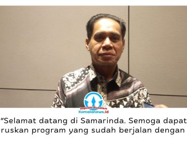 Ketua DPRD Kota Samarinda, Helmi Abdullah, menghadiri pisah sambut Komandan Denpom VI/1 Samarinda di Hotel Mercure Samarinda, Kamis (9/7/2026). Ia berharap pergantian kepemimpinan semakin memperkuat sinergi dalam menjaga keamanan dan ketertiban di Kota Samarinda. Foto: Yana Ashari.