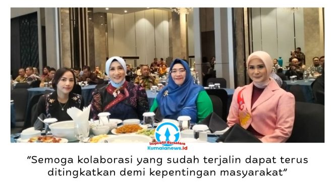 
 Wakil Ketua III DPRD Kota Samarinda, Celni Pita Sari, berfoto bersama istri Letkol CPM Nur Makhmud, istri Wali Kota Samarinda Rinda Wahyuni Andi Harun, dan istri Letkol CPM Muhamad Ade Wijaya usai acara pisah sambut Komandan Denpom VI/1 Samarinda, Kamis (9/7/2026). Foto: Yana Ashari.