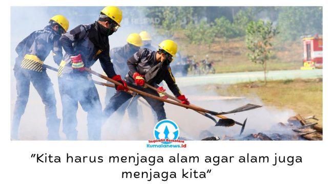 Otorita IKN bersama kementerian, lembaga, dan mitra menggelar Simulasi Pemadaman Kebakaran Hutan dan Lahan (Karhutla) di Helipad MBH, Kawasan Inti Pusat Pemerintahan (KIPP) IKN, Jumat (10/7/2026), sebagai upaya memperkuat kesiapsiagaan menghadapi musim kemarau. Foto: Humas Otorita Ibu Kota Nusantara.