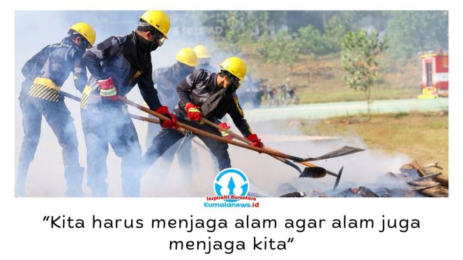 
 Otorita IKN bersama kementerian, lembaga, dan mitra menggelar Simulasi Pemadaman Kebakaran Hutan dan Lahan (Karhutla) di Helipad MBH, Kawasan Inti Pusat Pemerintahan (KIPP) IKN, Jumat (10/7/2026), sebagai upaya memperkuat kesiapsiagaan menghadapi musim kemarau. Foto: Humas Otorita Ibu Kota Nusantara.