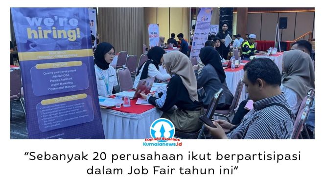 
 Para pencari kerja mengikuti sesi walk-in interview pada Job Fair Kukar 2026 di Gedung PKM Tenggarong Seberang, Kabupaten Kutai Kartanegara, Selasa (14/7/2026). Foto: Fairuzzabady.