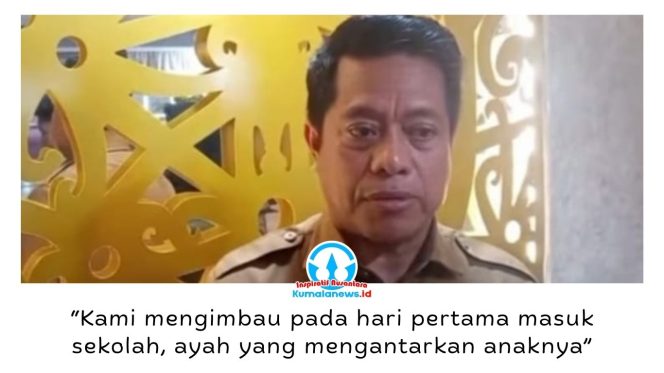 
 Kepala Dinas Pendidikan dan Kebudayaan (Disdikbud) Kota Balikpapan, Irfan Taufik, menjelaskan seluruh sekolah di Kota Balikpapan telah diminta menyosialisasikan Gerakan Ayah Mengantar Anak Sekolah (GAMAS) kepada para orang tua menjelang hari pertama masuk sekolah tahun ajaran baru. Foto: M Hilmansyah.