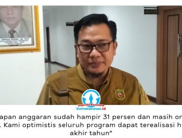 Kepala Dinas Sosial Kota Samarinda, Mochammad Arif Surochman, memberikan keterangan usai rapat bersama Komisi IV DPRD Samarinda, Selasa (14/7/2026). Dinsos memastikan pelaksanaan program Tahun Anggaran 2026 berjalan sesuai target dengan serapan anggaran mencapai sekitar 31 persen hingga pertengahan tahun. Foto: Yana Ashari.