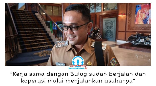 Camat Balikpapan Utara, Umar Adi, memberikan keterangan, Selasa (14/7/2026). Pemerintah Kecamatan Balikpapan Utara terus memperkuat Koperasi Merah Putih di seluruh kelurahan untuk mendorong pertumbuhan ekonomi masyarakat, sementara sejumlah koperasi telah mulai menjalankan aktivitas usaha. Foto: M Hilmansyah.