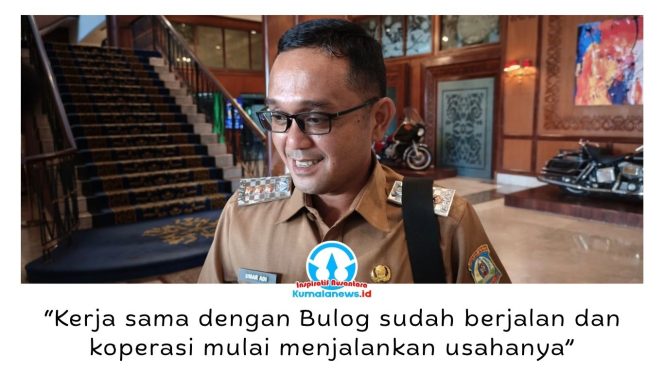 
 Camat Balikpapan Utara, Umar Adi, memberikan keterangan, Selasa (14/7/2026). Pemerintah Kecamatan Balikpapan Utara terus memperkuat Koperasi Merah Putih di seluruh kelurahan untuk mendorong pertumbuhan ekonomi masyarakat, sementara sejumlah koperasi telah mulai menjalankan aktivitas usaha. Foto: M Hilmansyah.