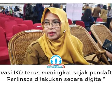 Kepala Disdukcapil Kota Balikpapan, Tirta Dewi, memberikan keterangan, Selasa (14/7/2026). Uji coba pendaftaran Perlindungan Sosial (Perlinsos) secara digital mendorong peningkatan aktivasi Identitas Kependudukan Digital (IKD) di Balikpapan hingga mencapai sekitar 15 persen atau 80 ribu penduduk. Foto: M Hilmansyah.