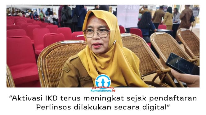 
 Kepala Disdukcapil Kota Balikpapan, Tirta Dewi, memberikan keterangan, Selasa (14/7/2026). Uji coba pendaftaran Perlindungan Sosial (Perlinsos) secara digital mendorong peningkatan aktivasi Identitas Kependudukan Digital (IKD) di Balikpapan hingga mencapai sekitar 15 persen atau 80 ribu penduduk. Foto: M Hilmansyah.