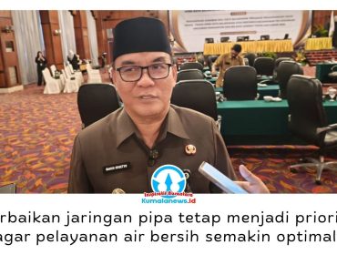 Wakil Wali Kota Balikpapan, Dr. Ir. H. Bagus Susetyo, M.M., menyampaikan jawaban Wali Kota atas pemandangan umum fraksi-fraksi DPRD terhadap Raperda Pertanggungjawaban Pelaksanaan APBD 2025 dalam Rapat Paripurna DPRD Kota Balikpapan di Hotel Grand Senyiur, Senin (13/7/2026). Foot: M Hilmansyah.