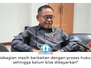 Ketua Bapemperda DPRD Kota Samarinda, Kamaruddin, memberikan keterangan usai memimpin pembahasan Rancangan Peraturan Daerah (Raperda) tentang Pertanggungjawaban Pelaksanaan APBD Tahun Anggaran 2025 di Ruang Rapat Bapemperda DPRD Samarinda, Kamis (16/7/2026). Pembahasan difokuskan pada penelaahan pasal demi pasal sebelum memasuki tahapan berikutnya. Foto: Eko.