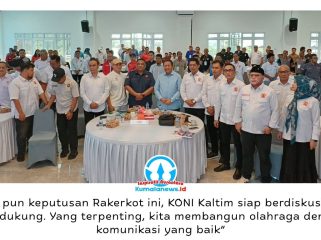 Wakil Ketua II KONI Kalimantan Timur, Dandri Dauri, mengajak seluruh pengurus cabang olahraga di Kota Samarinda memperkuat soliditas organisasi, pembinaan atlet, dan sinergi menjelang Porprov VIII Kalimantan Timur. Foto: Yana Ashari.
