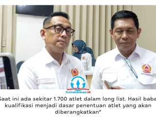 Sekretaris Umum KONI Kota Samarinda, Rudi Barito, menyampaikan persiapan menuju Porprov Kaltim 2026 terus dimatangkan. Sebanyak 1.700 atlet telah masuk daftar pembinaan, sementara penetapan kontingen menunggu kepastian nomor pertandingan dari KONI Kaltim. Foto: Yana Ashari.