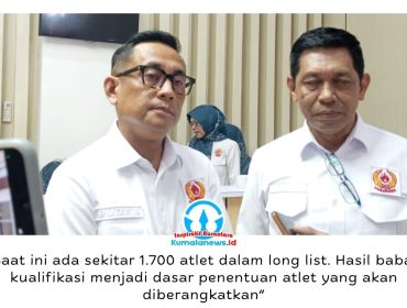 Sekretaris Umum KONI Kota Samarinda, Rudi Barito, menyampaikan persiapan menuju Porprov Kaltim 2026 terus dimatangkan. Sebanyak 1.700 atlet telah masuk daftar pembinaan, sementara penetapan kontingen menunggu kepastian nomor pertandingan dari KONI Kaltim. Foto: Yana Ashari.