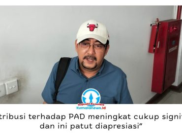 Ketua Komisi II DPRD Kota Samarinda, Iswandi, mengapresiasi tren peningkatan kontribusi Perumda Varian Niaga terhadap Pendapatan Asli Daerah (PAD) dan mendorong optimalisasi aset daerah untuk meningkatkan kinerja perusahaan. Foto: Yana Ashari.