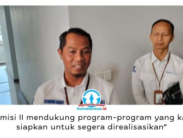 Direktur Utama Perumda Varian Niaga, Syamsuddin Hamade, menyampaikan bahwa Komisi II DPRD Kota Samarinda mendukung penuh realisasi program bisnis perusahaan, termasuk pengembangan sektor pangan dan pengendalian inflasi melalui inovasi peternakan. Foto: Yana Ashari.
