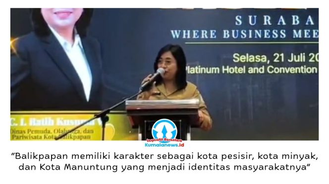 
 Kepala Disparpora Kota Balikpapan, Cokorda Ratih Kusuma, menyebut penyelenggaraan table top menjadi peluang strategis untuk memperluas promosi destinasi wisata Balikpapan dan meningkatkan kunjungan wisatawan. Foto: M Hilmansyah.