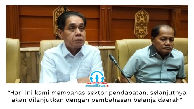 
 Ketua DPRD Kota Samarinda, Helmi Abdullah, menyatakan Banggar masih mematangkan pembahasan target pendapatan APBD 2027, dengan fokus menyusun rekomendasi peningkatan Pendapatan Asli Daerah (PAD) tanpa membebani masyarakat dan pelaku usaha. Foto: Yana Ashari.