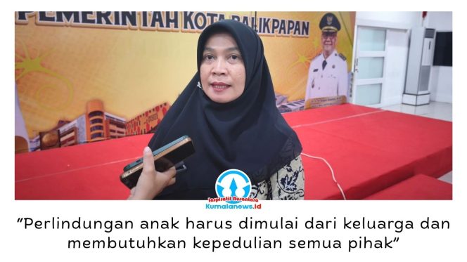 
 Kepala DP3AKB Kota Balikpapan, Nursyamsiarni D. Larose, menegaskan Rapat Gugus Tugas Kota Layak Anak 2026 menjadi momentum memperkuat sinergi pemerintah, keluarga, dan masyarakat dalam mewujudkan lingkungan yang aman dan ramah bagi anak. Foto: M Hilmansyah.