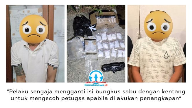 
 Ditresnarkoba Polda Kaltim mengungkap modus baru sindikat sabu dalam Operasi Antik Mahakam 2026. Pelaku mengganti isi bungkus sabu 1 kilogram dengan kentang olahan beku sebagai paket umpan (decoy), sementara sabu asli disembunyikan di lokasi lain untuk mengelabui petugas. Foto: Ditresnarkoba Polda Kaltim.