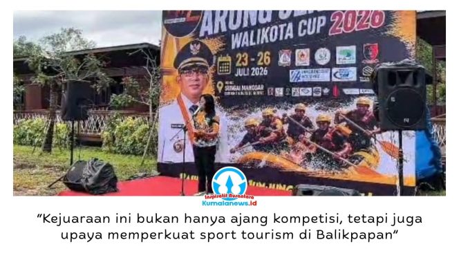 
 Pemerintah Kota Balikpapan menggelar Open Tournament Arung Jeram Wali Kota Cup 2026 di D’Boekit Riverside Manggar, Balikpapan Timur, sebagai upaya mendorong pengembangan olahraga sekaligus memperkuat sektor pariwisata daerah. Foto: M Hilmansyah.