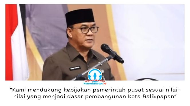 
 Wakil Wali Kota Balikpapan, Bagus Susetyo, menyatakan Pemkot Balikpapan mendukung kebijakan pemerintah pusat dengan memperkuat pendidikan karakter, nilai keagamaan, serta pembinaan moral dan spiritual masyarakat sejalan dengan visi Kota Global dalam Bingkai Madinatul Iman. Foto: M Hilmansyah.
