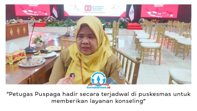 
 Kepala Dinas Kesehatan Kota Balikpapan, Alwiati, menyampaikan petugas Puspaga secara berkala memberikan layanan konseling di sejumlah puskesmas sebagai upaya memperkuat kesehatan mental remaja dan ketahanan keluarga. Foto: M Hilmansyah.
